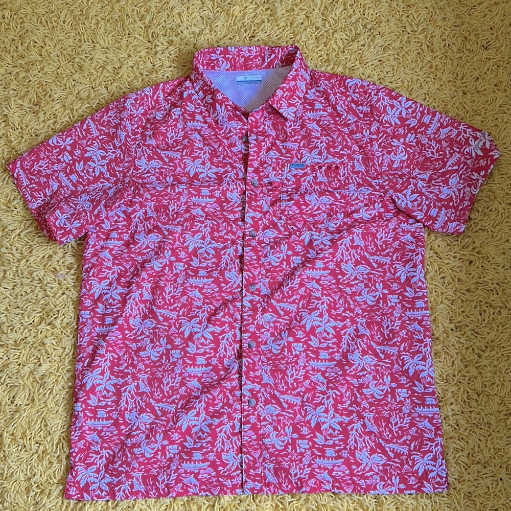 Button up tropical shirt